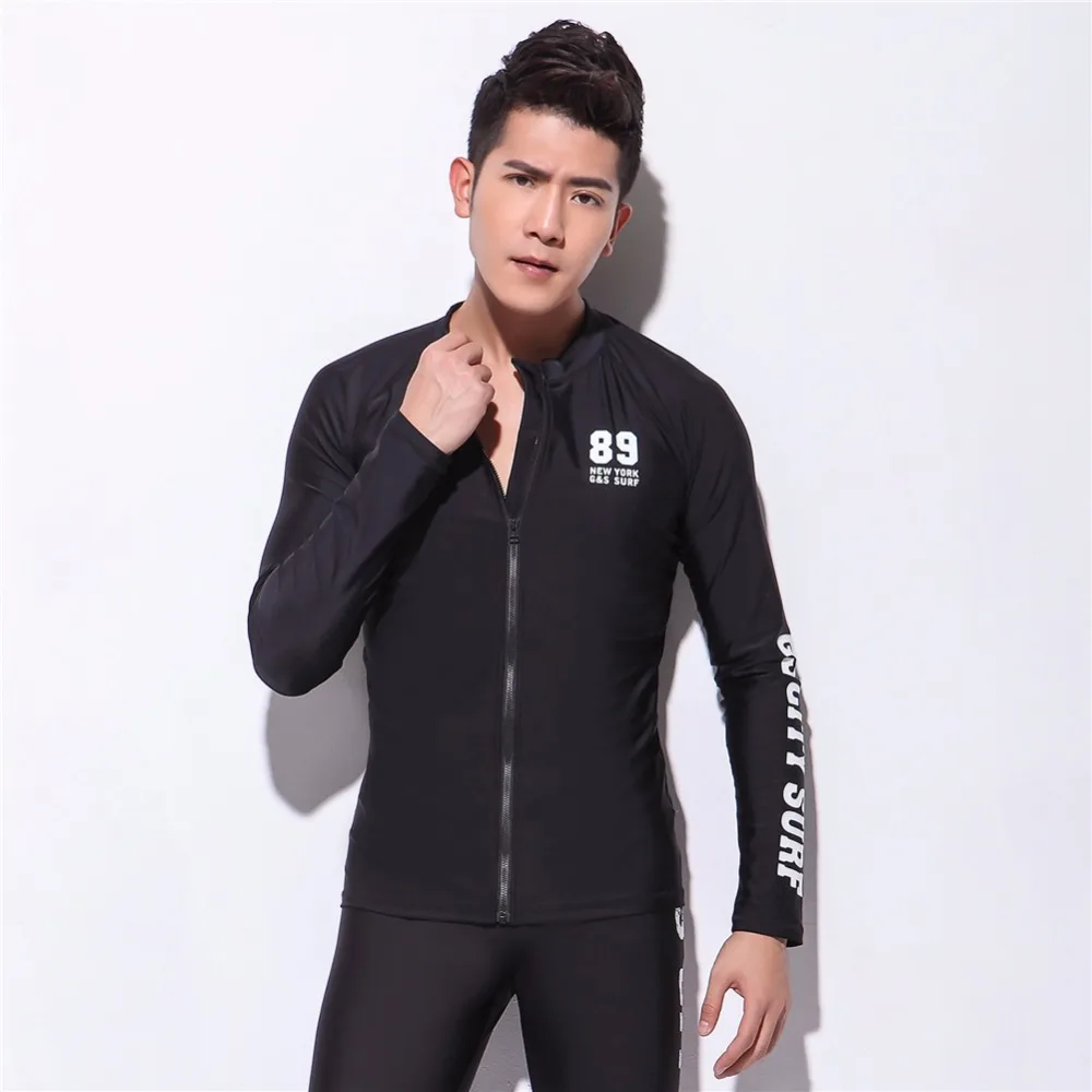 Gsou Snow Brand Rashguard мужские рубашки для купания с длинными рукавами одежда для дайвинга Летняя Пляжная моторная лодка одежда для серфинга гидрокостюм для триатлона Топы