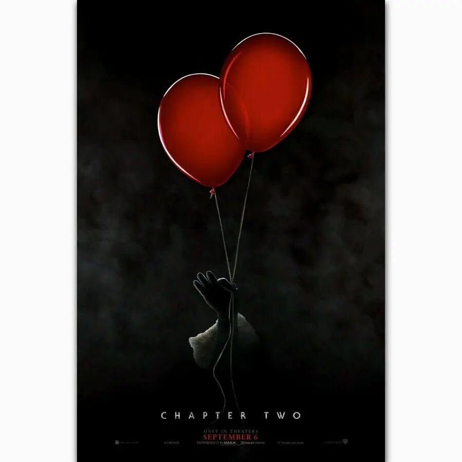 

Q2445 Posters and Prints New It Chapter 2 Pennywise 2019 Stephen King Horror Movie Art Poster Canvas Painting Home Decor