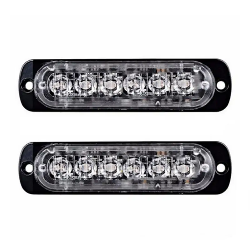 

Auto Accessories Ultra Slim 6LED Strip Work Light Bar Driving Fog Lamp White For Car SUV Van UTV 1 * 6 LED Car Emergency Lights