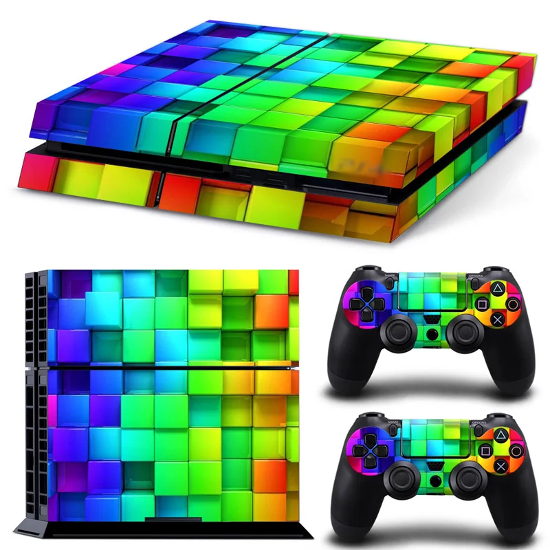 

Red Fire PS4 Skin For Play Station 4 Sticker Decal Cover + 2 Controller Stickers PS4 Accessories