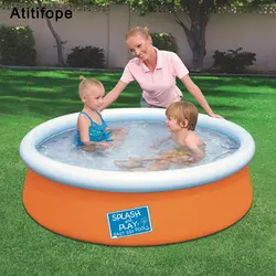 Большой размер, надувной верх с бабочкой, утолщенный над размером d, для мальчиков и девочек, детский бассейн для всей семьи, летний бассейн