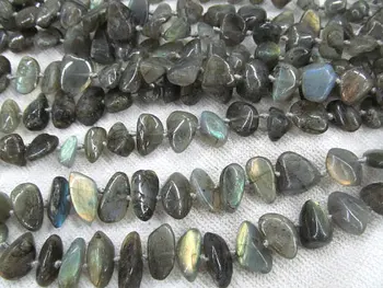 

free ship--Black Friday SALE 16inch 10-25mm genuine labradorite beads high quality nuggets freeform slab smooth blue jewelry bea