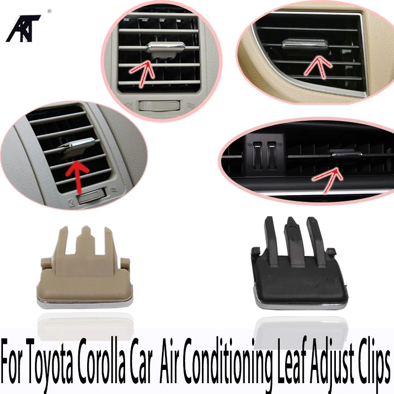 

Hight quatily For Toyota Corolla Car Air Vent Louvre Blade Slice Air Conditioning Leaf Adjust Clips 4Pcs/lot