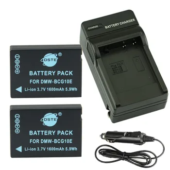 

DSTE 2pcs DMW-BCG10E Camera Battery + Travel and Car Charger for Panasonic ZS1 ZS3 ZS5 ZS7 ZS8 ZS10
