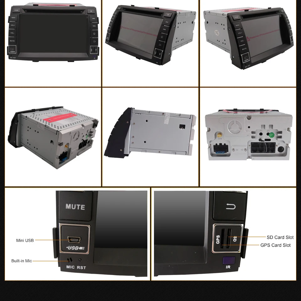 Excellent KLYDE 4G Octa Core Android 8.0 7.1 4GB RAM+32GB Car DVD Multimedia Player Stereo Radio GPS Navigation For Kia Sorento 2009-2012 6