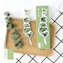 30 шт./лот, бумажные закладки в виде свежих листьев, канцелярские закладки, книжный держатель, открытка, рекламные подарочные канцелярские принадлежности