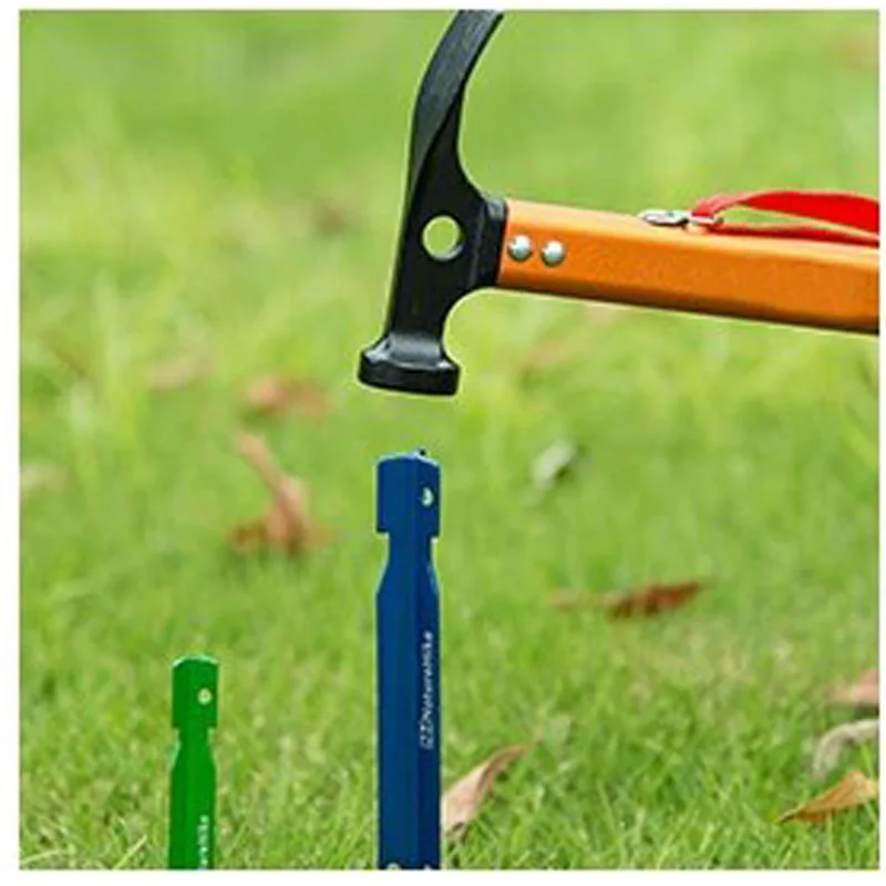 Apmemiss Camping Accessories Clearance Outdoor Lightweight Aluminum Alloy Handle Stainless Steel Hammer Multifunctional Tent Canopy Ground Nail Hamme