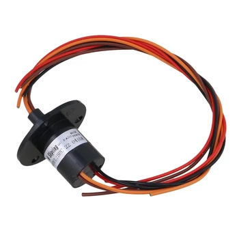 

Black 250RPM 4 Wires 240V AC/DC 10A Metal Platic Capsule Conductors Slip