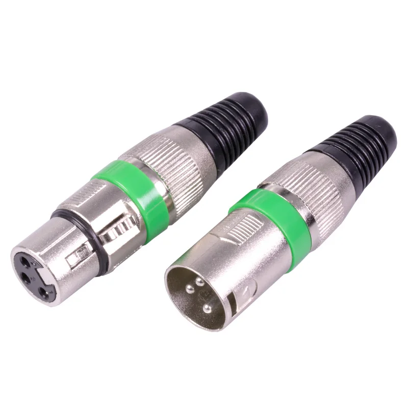10 компл./лот 3 контактные разъемы XLR штекер + гнездо контактный разъем для
