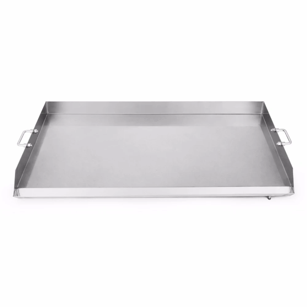36" x 22" Stainless Steel Comal Griddle Flat Top Grill for Triple