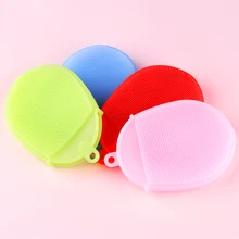 1 шт Силиконовая щетка для лица щетка для тела перчатки для скруббера антицеллюлитный душ отшелушивающая щетка Скраб Щетка для спа-массажа кожи губка