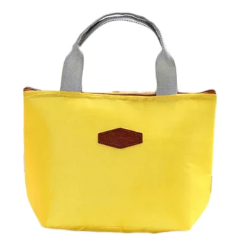 

Hot Candy Color Lunch Bag Waterproof Portable Insulated Food Storage Box Tote Lunch Bag Large Capacity Handbag Lunch Box