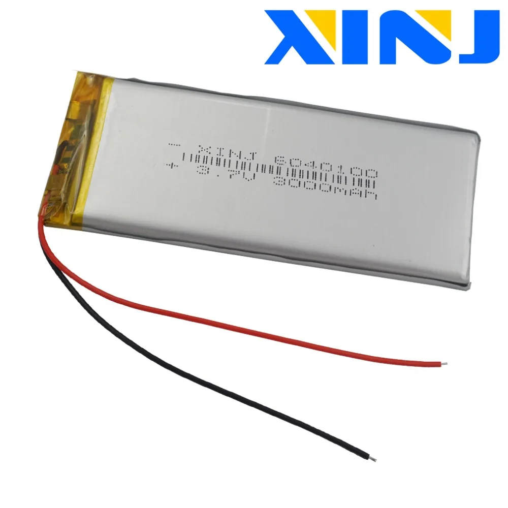 XINJ 3,7 V 3000 mAh литий-полимерный аккумулятор Li Po 6040100 для gps power bank электронная книга PDA MID плеер устройство DVD IPTV планшетный ПК MP5