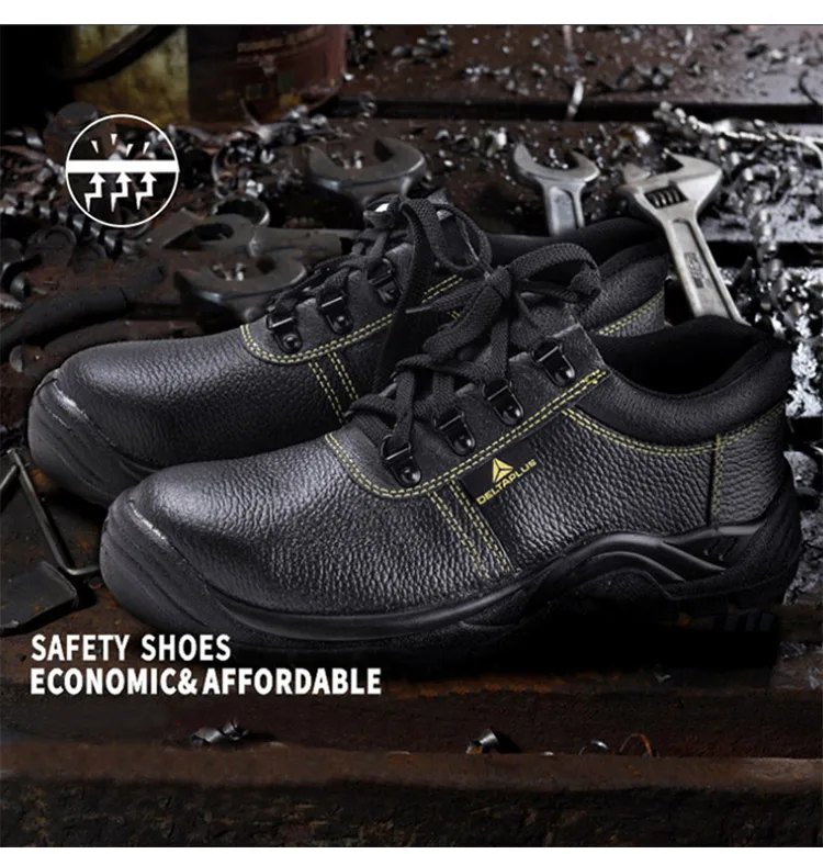 Deltaplus Safety Shoes Breathable Cowhide Leather Anti-smashing Labor Shoes Boots Non-slip Anti-static Protective Footwear (6)