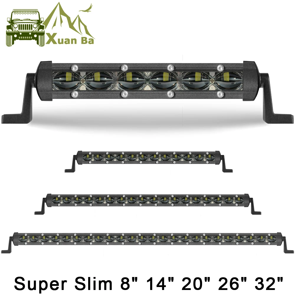 Супер тонкий 150 Вт 32 дюйма 6D объектив СВЕТОДИОДНЫЙ рабочий бар светильник 4x4 внедорожный для автомобиля Jeep ATV SUV 4WD мотоцикл прожекторы дальнего света светильник s