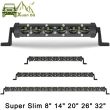 Super cienki 150W 32 Cal 6D obiektyw Led pracy drążek Led 4x4 Offroad dla samochodów Jeep ATV SUV 4WD motocykl powodzi belki światła do jazdy