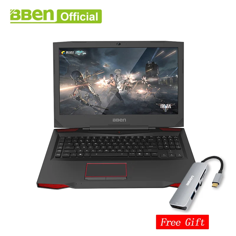 Игровой ноутбук Bben G17 17 3 дюйма pro windows 10 NVIDIA GTX1060 GDDR5 intel 7th gen DDR4 8 ГБ/16 ГБ/32 ГБ ОЗУ M.2