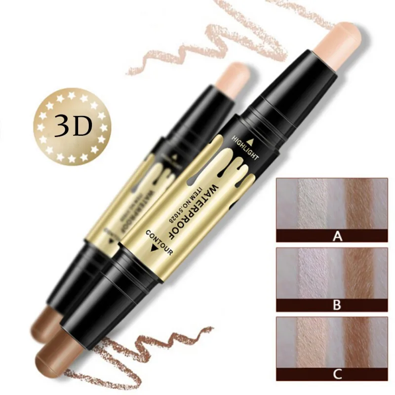 Makeup Shimmer Shine Highlighter Foundation Stick Bronzer Contour Pen