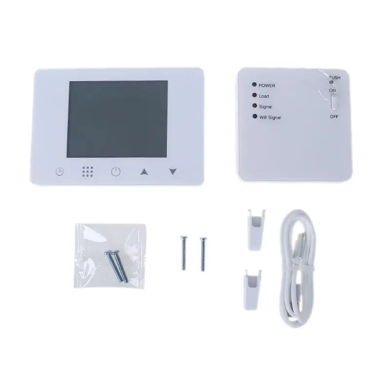 

WiFi & RF Wireless Room Thermostat Wall-hung Gas Boiler Heating Remote Control Temperature Controller for Alexa & Google home