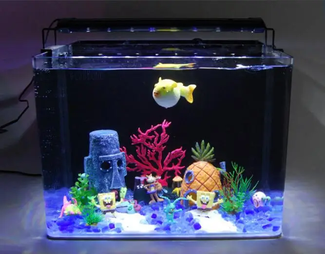 Mini Aquarium For Spongebob Squidward House Pineapple Cartoon