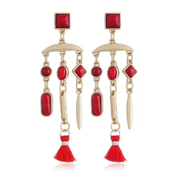 2019 Hot Sale Real In Europe And The Earrings National Wind Geometry Texture Joker Hoard Of Tassel Manufacturer Wholesale Spot 2019 Hot Sale Real In Europe And The Earrings National Wind Geometry Texture Joker Hoard Of Tassel Manufacturer Wholesale Spot