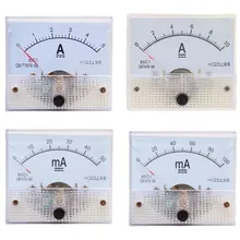1 шт. аналоговая панель измерителя тока 5A 10A 15A 20A 30A 50A 100A Датчик постоянного тока указатель тока механические амметры измерительные инструменты