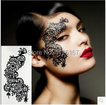 

(Min order 5$) hot sale fashion paper cutting eye stickers eyeliner rayal luxury high quality false eyelashes Face lase