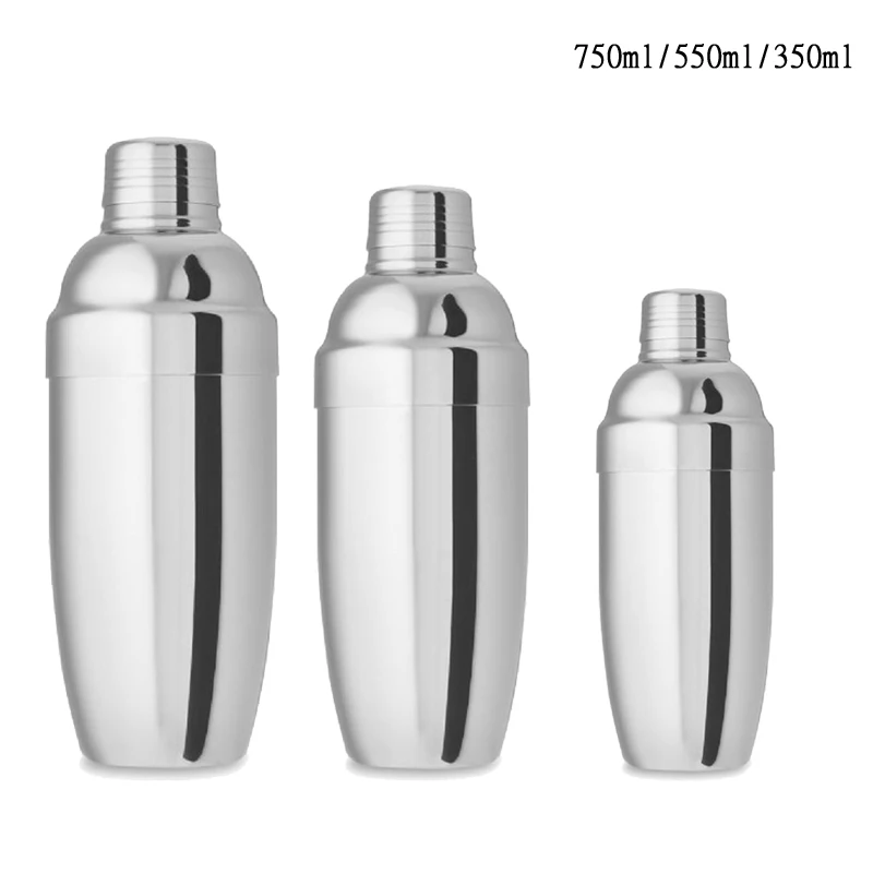 

350ml/550ml/750ml Stainless Steel Cocktail Shaker Cocktail Mixer Wine Martini Drinking Boston Shaker Party Bar Tool Dropshipping