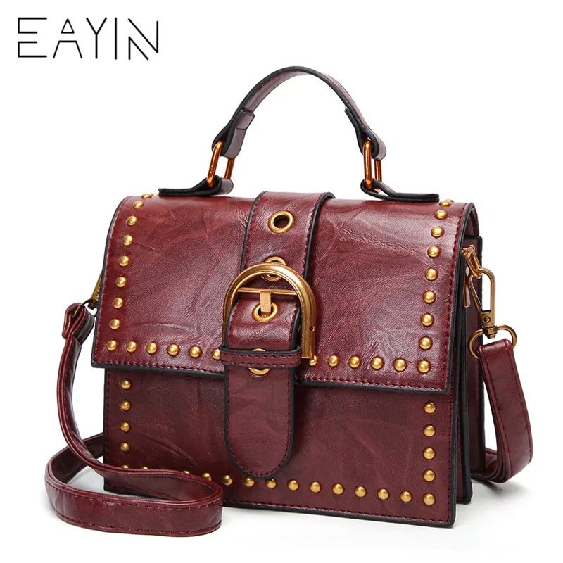 

EAYIN Vintage Women Crossbody Flap bag Female PU All-match messenger Bag Lady Causal Luxury Shoulder Bag Daily Shopping Handbag