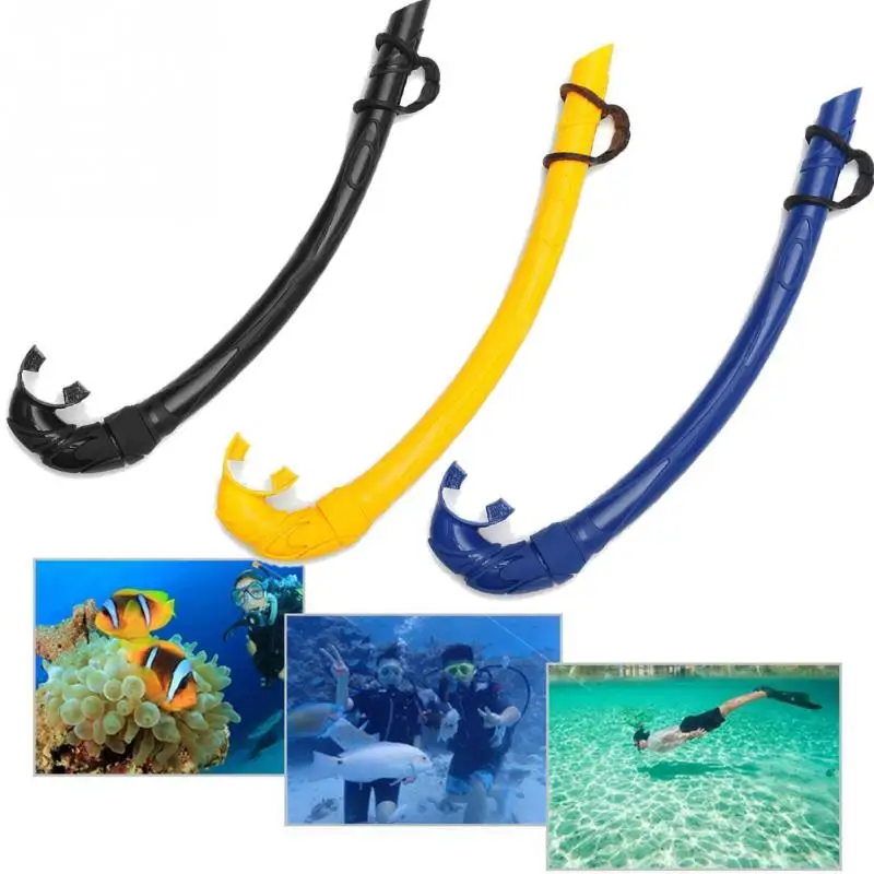 

Silicone diving snorkel flexable and folded snorkel tube top spearfishing and freediving snorkels adult snorkel gears