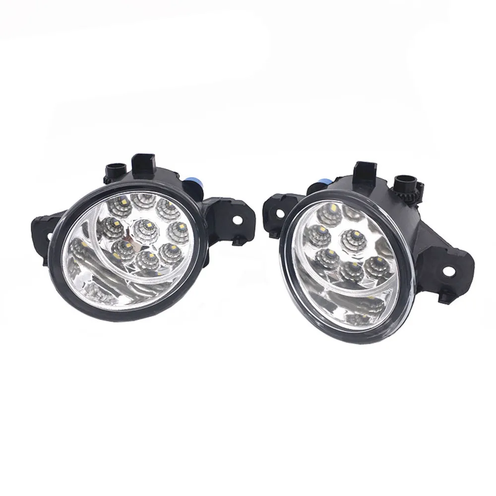 

2PCS Left + Right H11 6000K 12V For Nissan March Micra K12 K13 2005 2006 2007 2008 2009-2017 Fog Light Assembly LED Fog Lamps