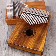 17 клавиш Kalimba игрушечное пианино высокого качества акации музыкальный инструмент с обучения книга молоток и все аксессуары