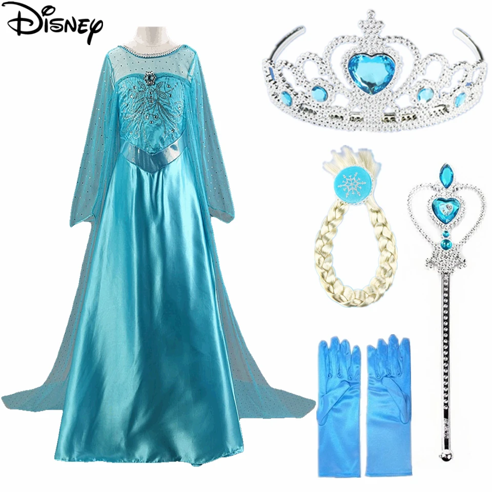 Disney Frozen Customs/Модная детская одежда для девочек платье Анны и Эльзы платья с Эльзой для маленьких девочек, детские платья принцессы, vestidos Infantis