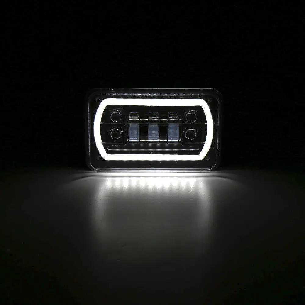 2pcs 4x6& amp; 30W Светодиодный светильник на голову s w/DRL светильник указателя поворота функция для грузовиков Jeep
