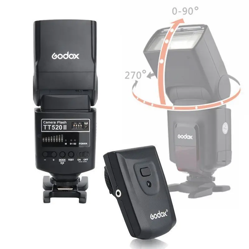Вспышка GODOX TT520II TT520 II для Nikon D7500 D7200 D7100 D5600 D5500 D5300 D3400 D3300 D810a D750 D610 D500 D5 D4s DF|speedlite for