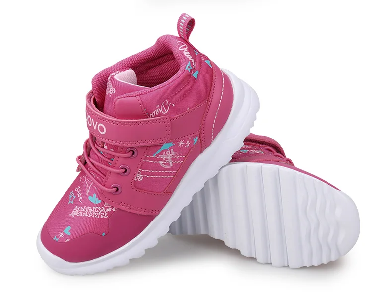 UOVO Новое поступление мальчиков обувь для девочек модная детская одежда спортивная обувь открытая детская Повседневное кроссовки для мальчиков и девочек Размеры 29#-37