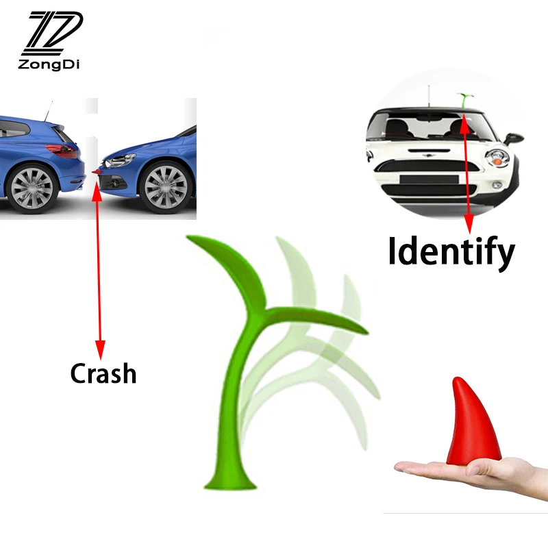 

ZD 3D Wild Beast Car Styling Crash Stickers For Volvo S60 V70 XC90 Subaru Forester Peugeot 307 206 308 407 2008 Easy to identify