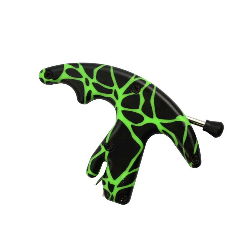 

1X Camo Green Arrow Release Aids Thumb Style Left Right Hand Archery Bow Hunting Shooting Outdoor Sports Free Shipping