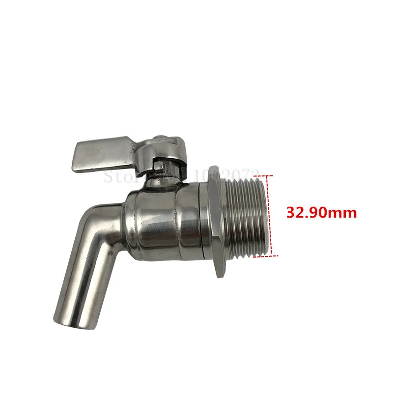 Stainless Steel Beer Brewing Faucet tap 1inch HomeBrew Barrel Keg Beverage Juice Dispenser Spigot Fermenter Fridge Kegerator Tap (3)