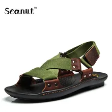Verano Playa Zapatos Sandalias de 2017 Diseñadores de Moda Zapatillas Para Los Hombres Zapatos Sandalias de Cuero Sandalias de Los Hombres de Marca Hombre 38-44