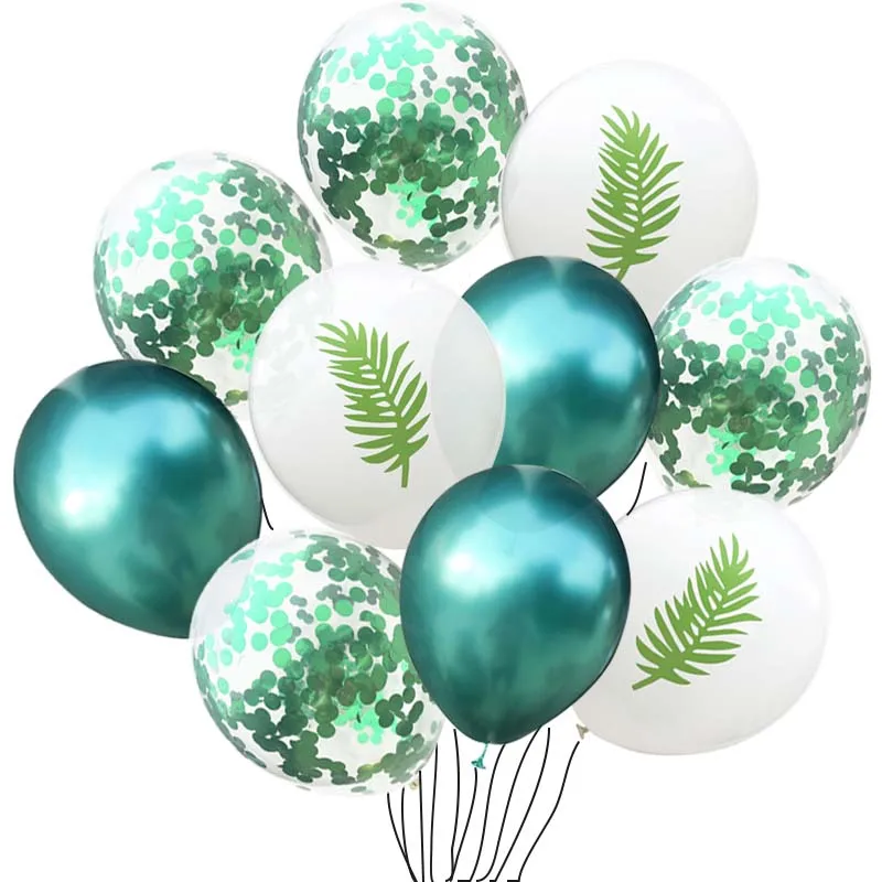 

Jungle Theme Party Confetti Balloon Decoration Birthday Party Decorations Kids Balloon Latex Ballon Jungle Birthday Baloon S7XZ