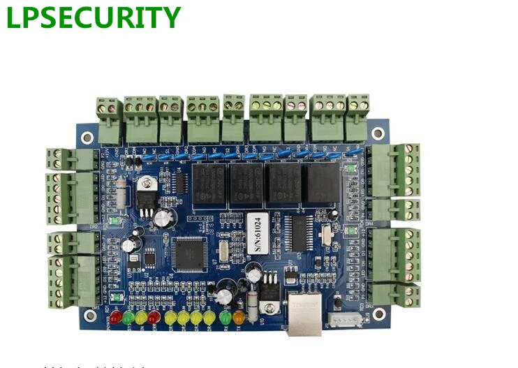 LPSECURITY 4 Реле RFID Дверной Замок Контроллер доступа с TCP/IP/Дверная панель управления