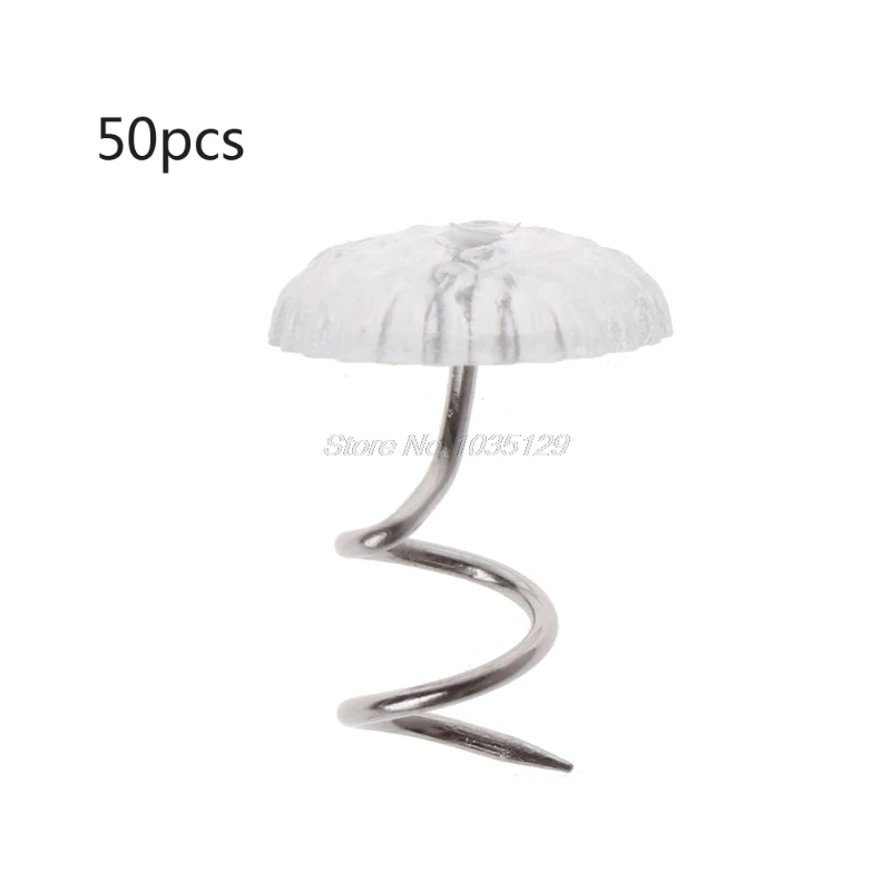

50PCS Clear Heads Twist Pins Fixed Fastener for Upholstery Blankets Sofa sets Whosale&DropShip