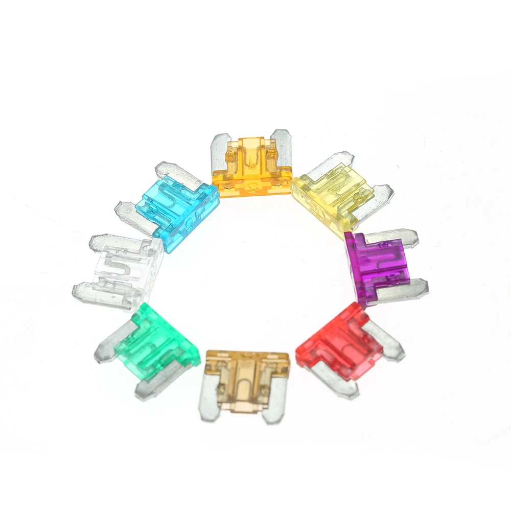 100PCS low profile Mini Auto fuse Kit Boat Blade Fuse Kit Car fuse kit