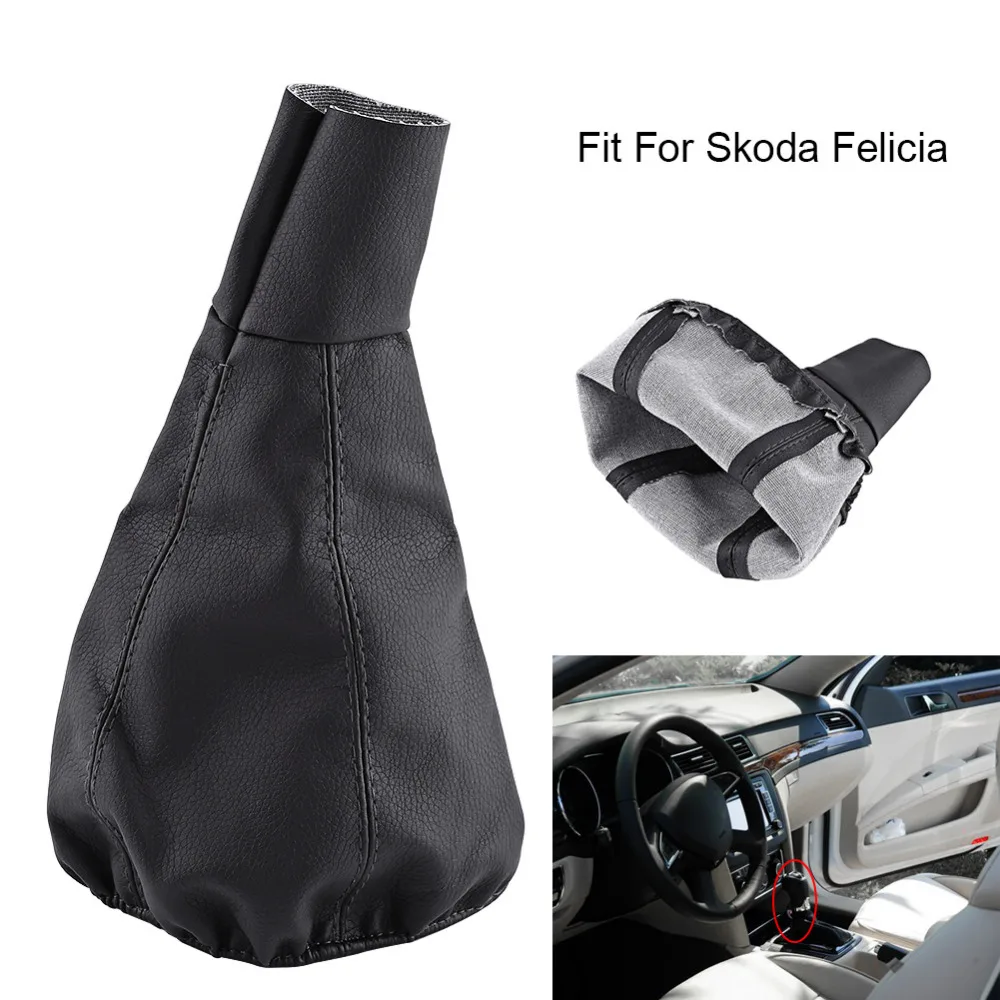 

Car Gear Shift Stick Gaiter Boot PU Leather Dust Cover Replacement For Skoda Felicia