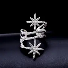 LZX Luxury Engagement Ring White Black Gold Color Glitter Elegant Cubic Zirconia Wedding Rings For Women
