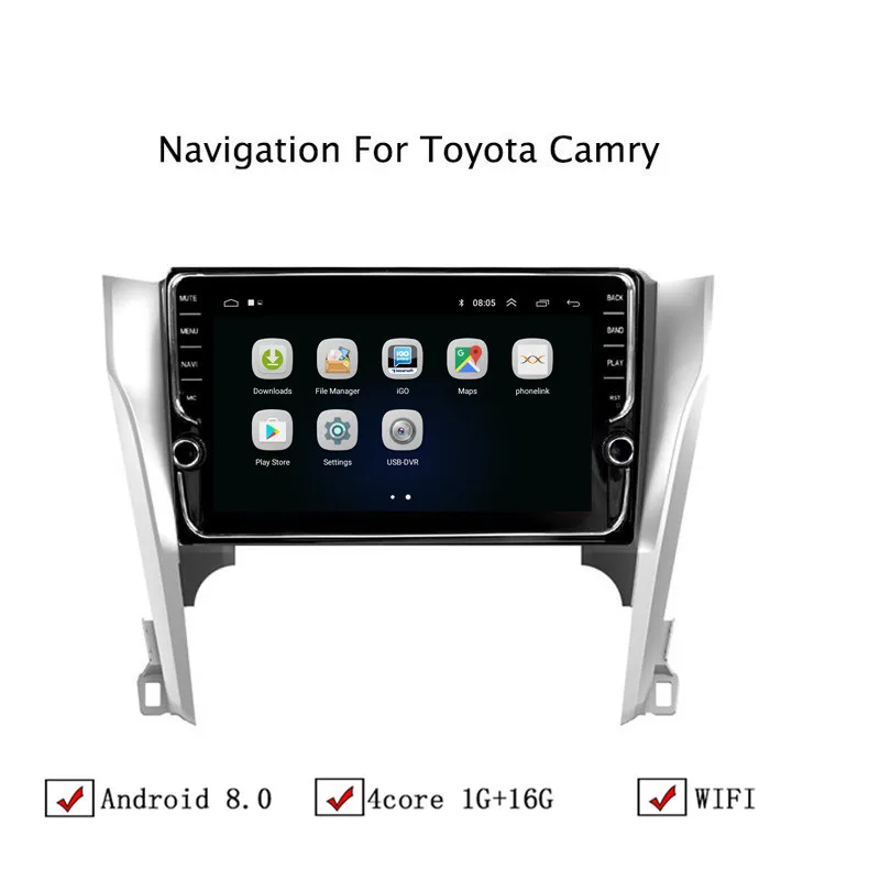10 1 &quotAndroid 8 автомобиля gps навигации для Toyota Camry 2012 2013 2014 Автомобиль Радио Стерео