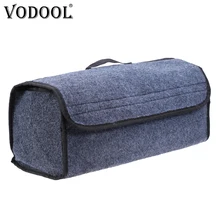 VODOOL автомобильный органайзер для багажника, коробка для хранения, сумка, складной мягкий войлок, автомобильный органайзер для багажника, дорожные инструменты, контейнер для хранения