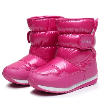 

2018 New Children Snow Boots Rabbit Warm Winter Cotton Shoes Fashion Plush Baby Shoes Waterproof Sneakers for girls boys Boots