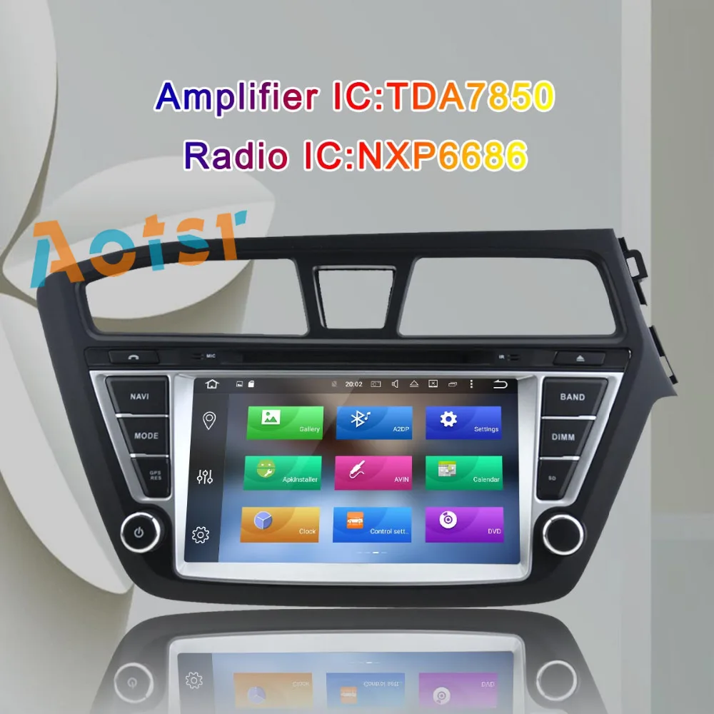 Best Android 8.0 For HYUNDAI I20 right driving 2014-2017 Car DVD Player GPS Radio AUDIO Radio Navigation multimedia 4+32G Octa 8core 3